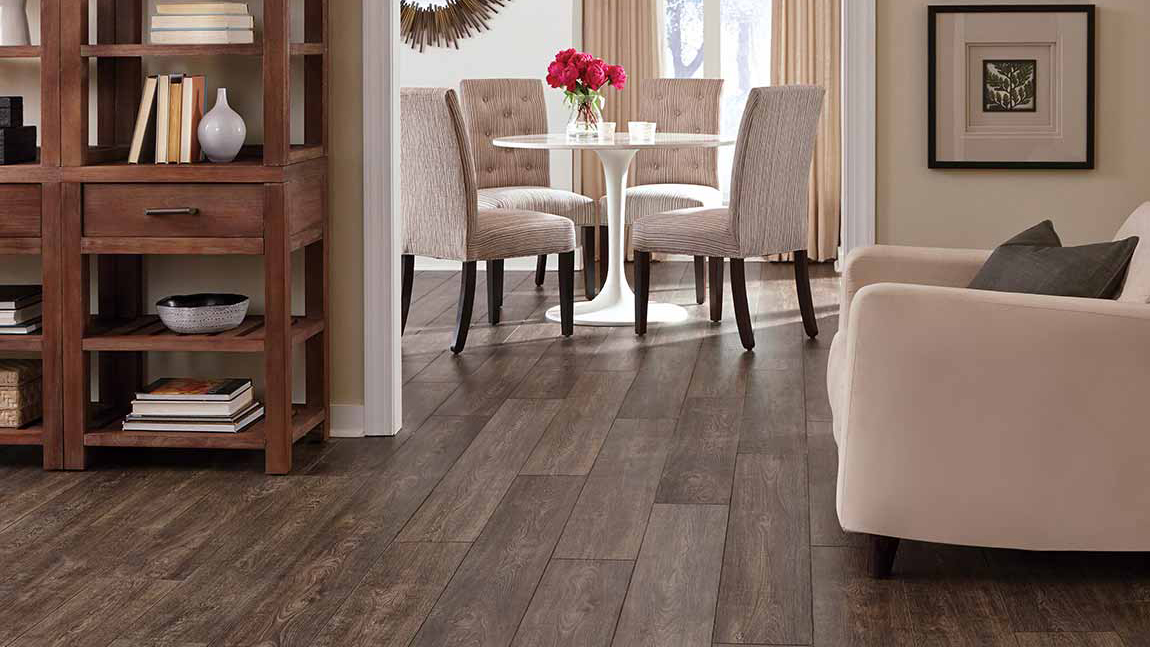 Hyrax Haversack by Floorcraft, laminate flooring in living and dining room